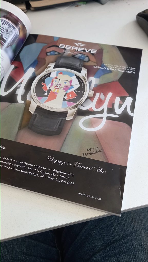 Pagina 21 di L’Orologio con l’opera Marilyn sul quadrante Bereve